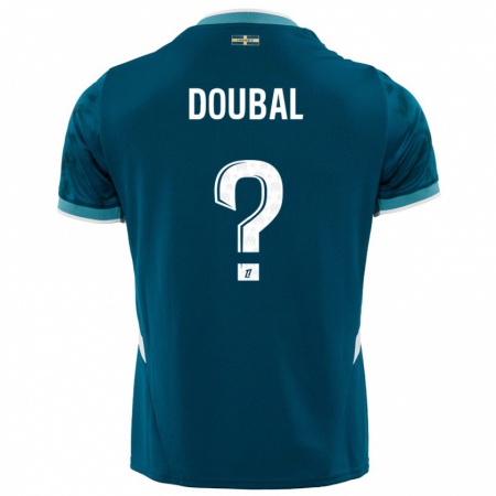 Kandiny Hombre Camiseta Anis Doubal #0 Azul Turquesa 2ª Equipación 2024/25 La Camisa Chile