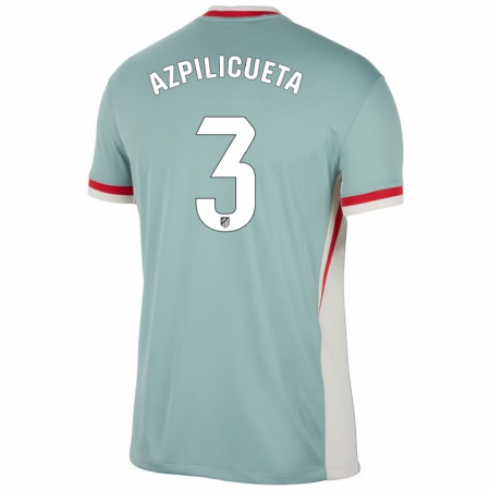 Kandiny Hombre Camiseta César Azpilicueta #3 Beige Claro Azul 2ª Equipación 2024/25 La Camisa Chile