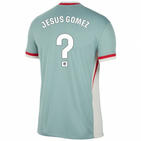 Kandiny Hombre Camiseta Jesus Gomez #0 Beige Claro Azul 2ª Equipación 2024/25 La Camisa Chile