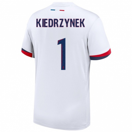 Kandiny Hombre Camiseta Katarzyna Kiedrzynek #1 Blanco Azul Rojo 2ª Equipación 2024/25 La Camisa Chile