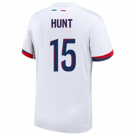 Kandiny Hombre Camiseta Clare Hunt #15 Blanco Azul Rojo 2ª Equipación 2024/25 La Camisa Chile