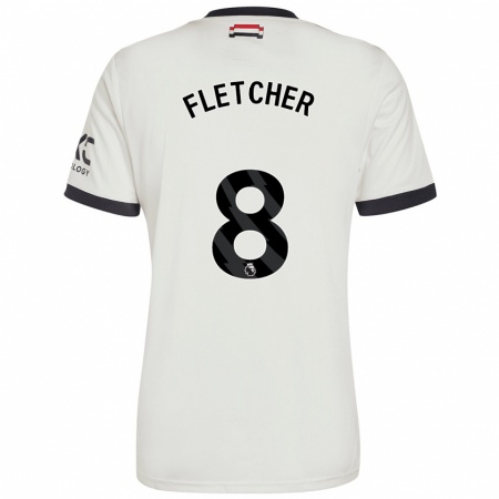 Kandiny Hombre Camiseta Tyler Fletcher #8 Blanquecino Equipación Tercera 2024/25 La Camisa Chile