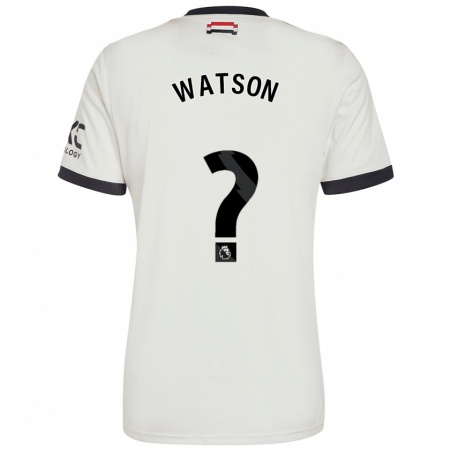 Kandiny Hombre Camiseta Jacob Watson #0 Blanquecino Equipación Tercera 2024/25 La Camisa Chile