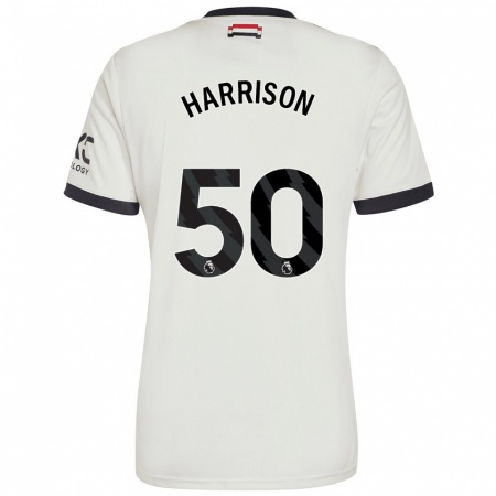 Kandiny Hombre Camiseta Elyh Harrison #50 Blanquecino Equipación Tercera 2024/25 La Camisa Chile