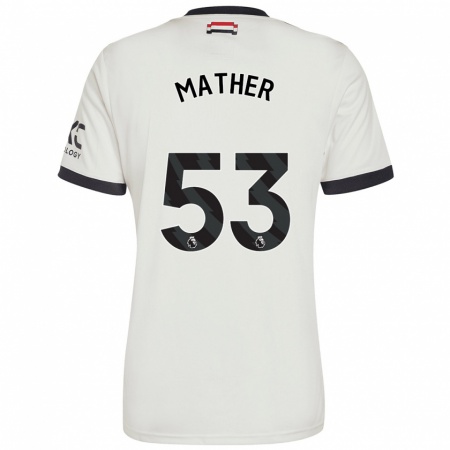 Kandiny Hombre Camiseta Sam Mather #53 Blanquecino Equipación Tercera 2024/25 La Camisa Chile