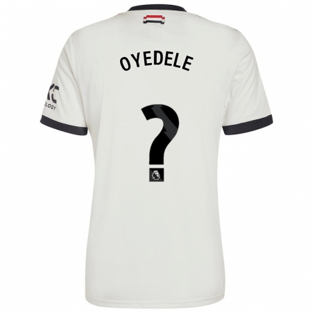 Kandiny Hombre Camiseta Maxi Oyedele #0 Blanquecino Equipación Tercera 2024/25 La Camisa Chile