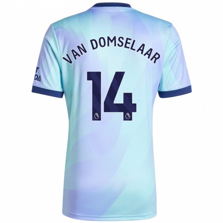 Kandiny Hombre Camiseta Daphne Van Domselaar #14 Agua Equipación Tercera 2024/25 La Camisa Chile