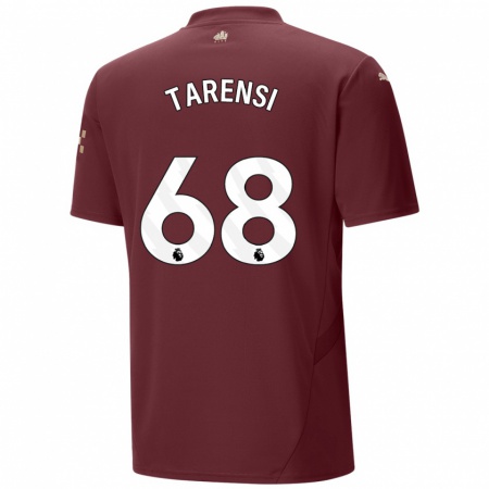 Kandiny Hombre Camiseta Oscar Tarensi #68 Granate Equipación Tercera 2024/25 La Camisa Chile