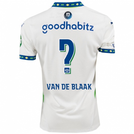 Kandiny Hombre Camiseta Emmanuel Van De Blaak #0 Blanco Azul Oscuro Equipación Tercera 2024/25 La Camisa Chile