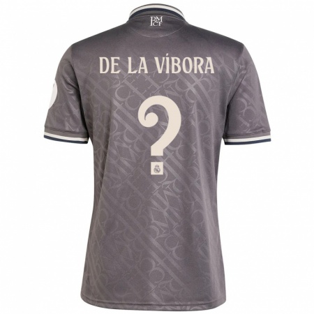 Kandiny Hombre Camiseta David De La Víbora #0 Carbón Equipación Tercera 2024/25 La Camisa Chile