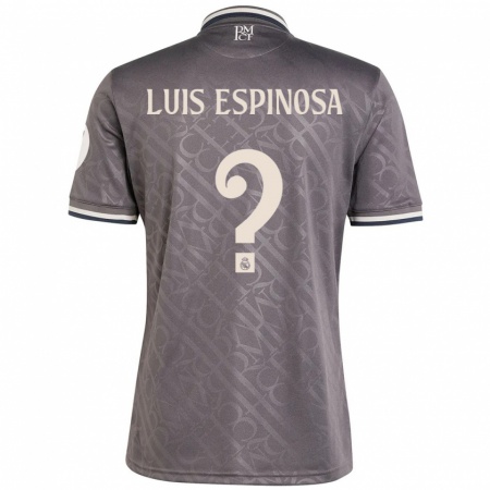 Kandiny Hombre Camiseta José Luis Espinosa #0 Carbón Equipación Tercera 2024/25 La Camisa Chile