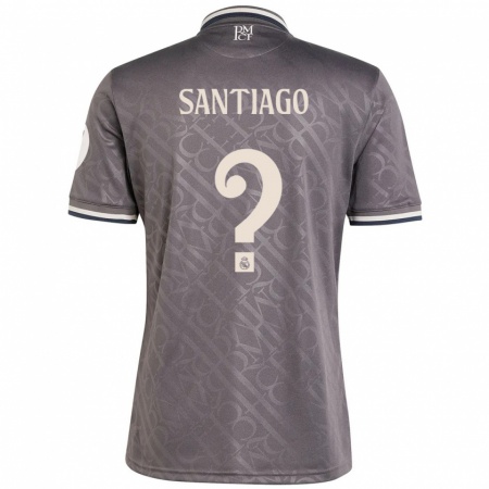 Kandiny Hombre Camiseta Aimar Santiago #0 Carbón Equipación Tercera 2024/25 La Camisa Chile