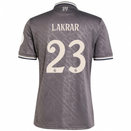 Kandiny Hombre Camiseta Maëlle Lakrar #23 Carbón Equipación Tercera 2024/25 La Camisa Chile