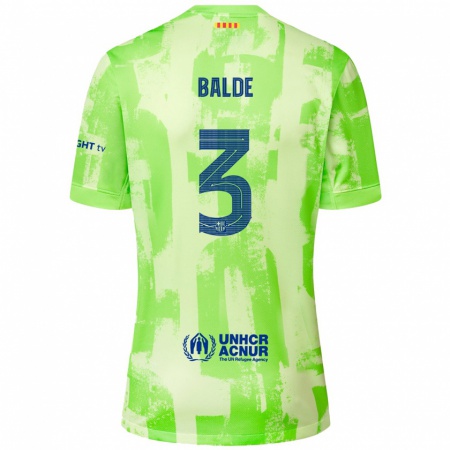 Kandiny Hombre Camiseta Alejandro Balde #3 Lima Equipación Tercera 2024/25 La Camisa Chile