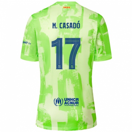 Kandiny Hombre Camiseta Marc Casadó #17 Lima Equipación Tercera 2024/25 La Camisa Chile