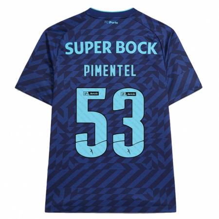 Kandiny Hombre Camiseta Eric Pimentel #53 Azul Marino Equipación Tercera 2024/25 La Camisa Chile