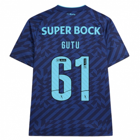 Kandiny Hombre Camiseta Denis Gutu #61 Azul Marino Equipación Tercera 2024/25 La Camisa Chile