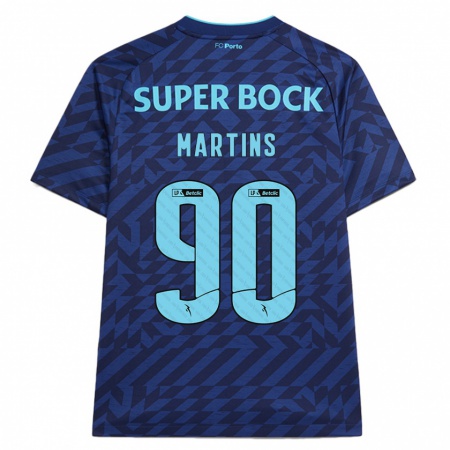 Kandiny Hombre Camiseta Gil Martins #90 Azul Marino Equipación Tercera 2024/25 La Camisa Chile