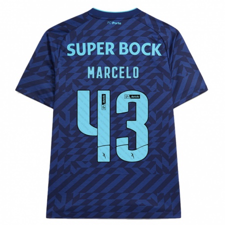 Kandiny Hombre Camiseta Joao Marcelo #43 Azul Marino Equipación Tercera 2024/25 La Camisa Chile