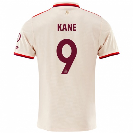 Kandiny Hombre Camiseta Harry Kane #9 Lino Equipación Tercera 2024/25 La Camisa Chile