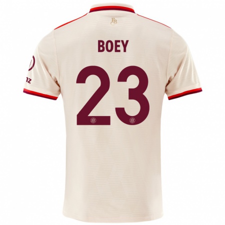 Kandiny Hombre Camiseta Sacha Boey #23 Lino Equipación Tercera 2024/25 La Camisa Chile