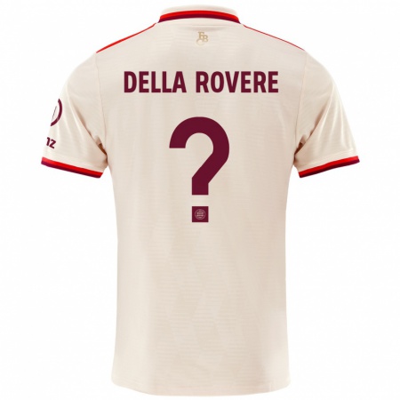 Kandiny Hombre Camiseta Guido Della Rovere #0 Lino Equipación Tercera 2024/25 La Camisa Chile