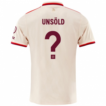 Kandiny Hombre Camiseta Samuel Unsöld #0 Lino Equipación Tercera 2024/25 La Camisa Chile