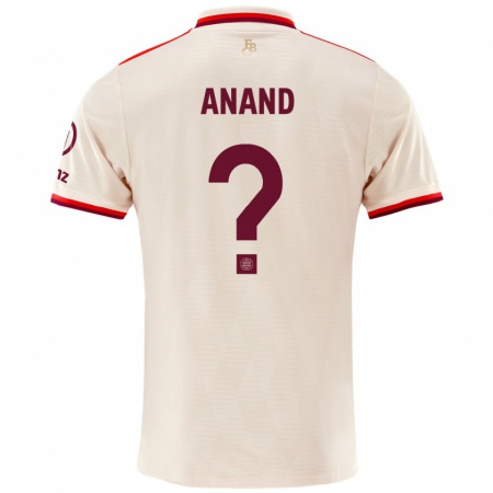 Kandiny Hombre Camiseta Nico Anand #0 Lino Equipación Tercera 2024/25 La Camisa Chile