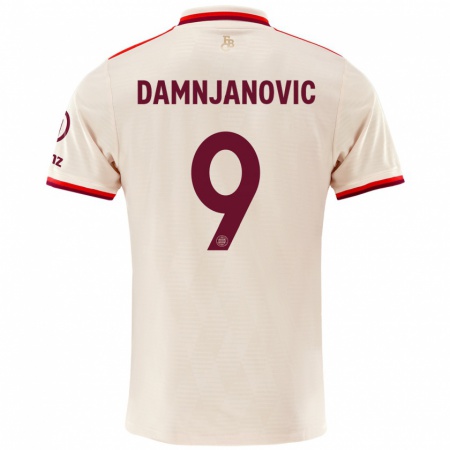 Kandiny Hombre Camiseta Jovana Damnjanović #9 Lino Equipación Tercera 2024/25 La Camisa Chile