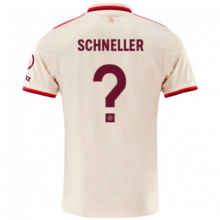 Kandiny Hombre Camiseta Lukas Schneller #0 Lino Equipación Tercera 2024/25 La Camisa Chile