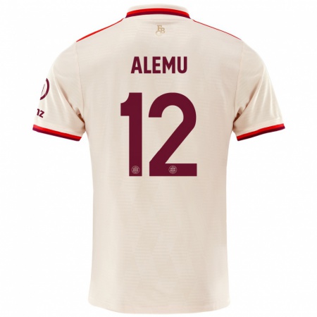 Kandiny Hombre Camiseta Liul Alemu #12 Lino Equipación Tercera 2024/25 La Camisa Chile