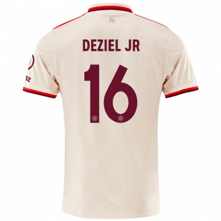 Kandiny Hombre Camiseta Robert Deziel Jr #16 Lino Equipación Tercera 2024/25 La Camisa Chile