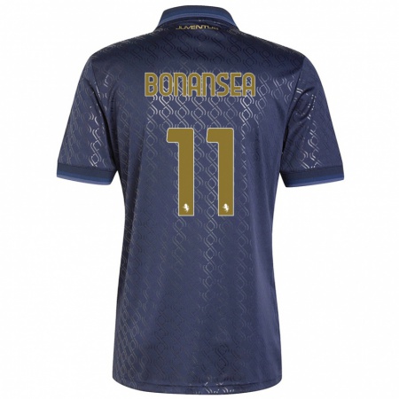 Kandiny Hombre Camiseta Barbara Bonansea #11 Azul Marino Equipación Tercera 2024/25 La Camisa Chile