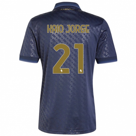 Kandiny Hombre Camiseta Kaio Jorge #21 Azul Marino Equipación Tercera 2024/25 La Camisa Chile