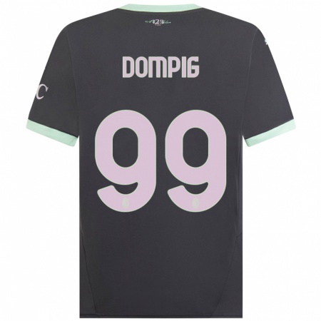 Kandiny Hombre Camiseta Chanté Dompig #99 Gris Equipación Tercera 2024/25 La Camisa Chile