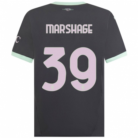 Kandiny Hombre Camiseta Wilgot Marshage #39 Gris Equipación Tercera 2024/25 La Camisa Chile