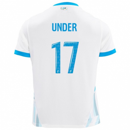 Kandiny Mujer Camiseta Cengiz Under #17 Blanco Azul Cielo 1ª Equipación 2024/25 La Camisa Chile