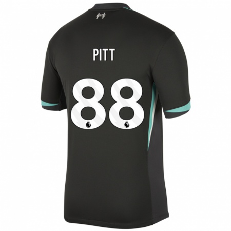 Kandiny Mujer Camiseta Lucas Pitt #88 Negro Antracita Blanco 2ª Equipación 2024/25 La Camisa Chile