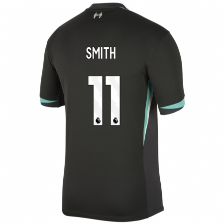 Kandiny Mujer Camiseta Olivia Smith #11 Negro Antracita Blanco 2ª Equipación 2024/25 La Camisa Chile