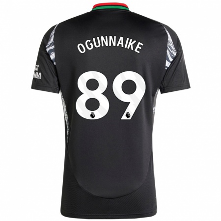 Kandiny Mujer Camiseta Josh Ogunnaike #89 Negro 2ª Equipación 2024/25 La Camisa Chile