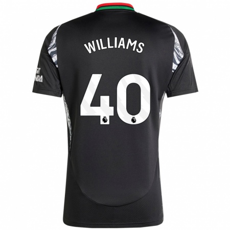 Kandiny Mujer Camiseta Naomi Williams #40 Negro 2ª Equipación 2024/25 La Camisa Chile