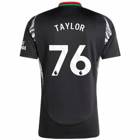 Kandiny Mujer Camiseta Kido Taylor Hart #76 Negro 2ª Equipación 2024/25 La Camisa Chile