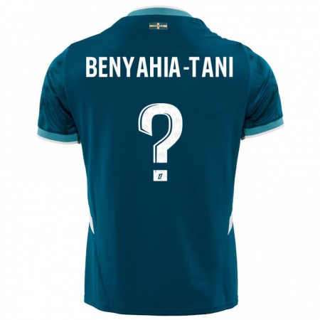 Kandiny Mujer Camiseta Aylan Benyahia-Tani #0 Azul Turquesa 2ª Equipación 2024/25 La Camisa Chile