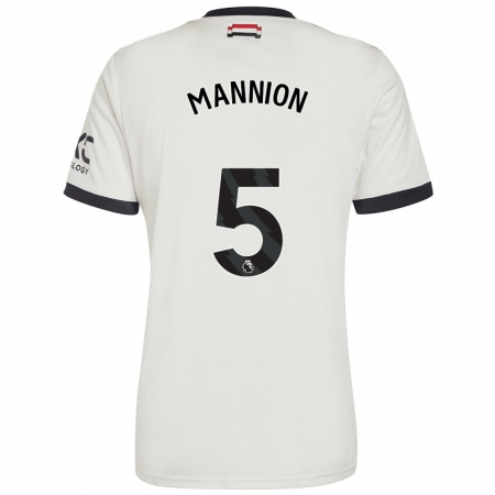 Kandiny Mujer Camiseta Aoife Mannion #5 Blanquecino Equipación Tercera 2024/25 La Camisa Chile