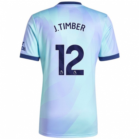 Kandiny Mujer Camiseta Jurrien Timber #12 Agua Equipación Tercera 2024/25 La Camisa Chile