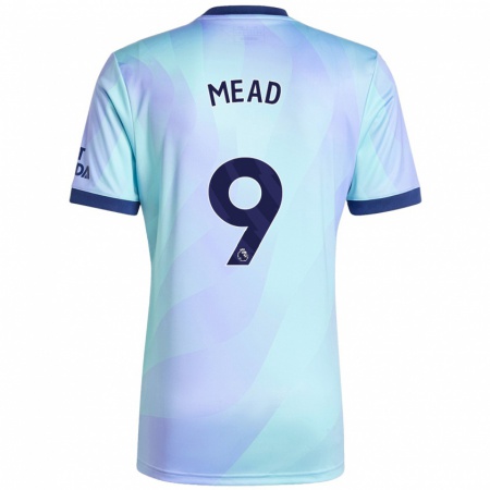 Kandiny Mujer Camiseta Beth Mead #9 Agua Equipación Tercera 2024/25 La Camisa Chile