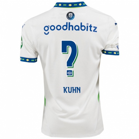 Kandiny Mujer Camiseta Wessel Kuhn #0 Blanco Azul Oscuro Equipación Tercera 2024/25 La Camisa Chile