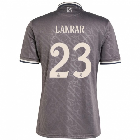 Kandiny Mujer Camiseta Maëlle Lakrar #23 Carbón Equipación Tercera 2024/25 La Camisa Chile