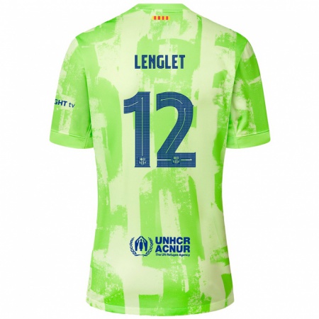 Kandiny Mujer Camiseta Clément Lenglet #12 Lima Equipación Tercera 2024/25 La Camisa Chile