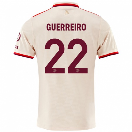 Kandiny Mujer Camiseta Raphaël Guerreiro #22 Lino Equipación Tercera 2024/25 La Camisa Chile